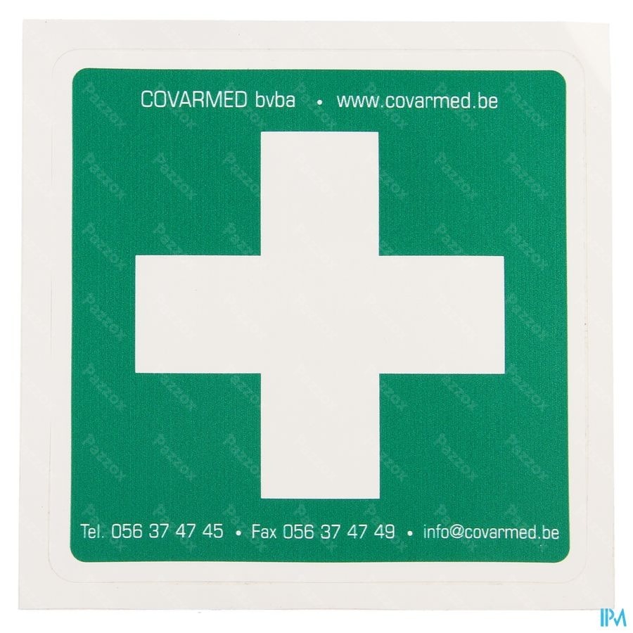 Autocollant Premier Secours 10x10cm