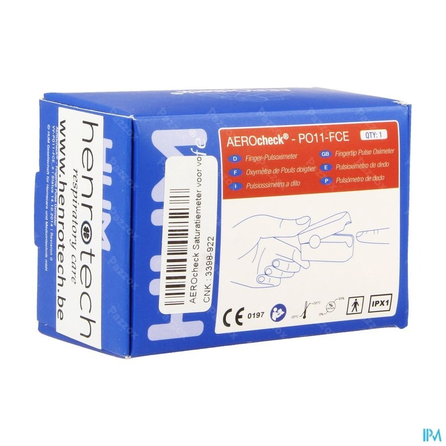 Aerocheck Pulsoximetre Adult Hp011-fce Henrotech