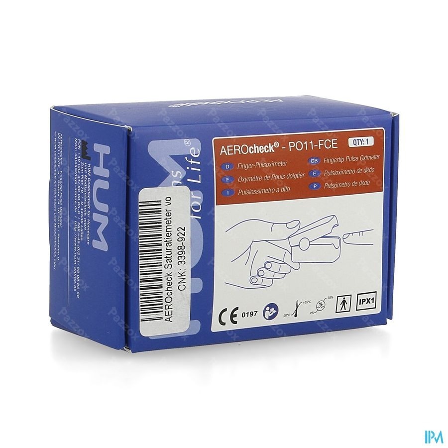 Aerocheck Pulsoximetre Adult Hp011-fce Henrotech