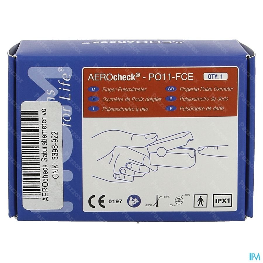 Aerocheck Pulsoximetre Adult Hp011-fce Henrotech