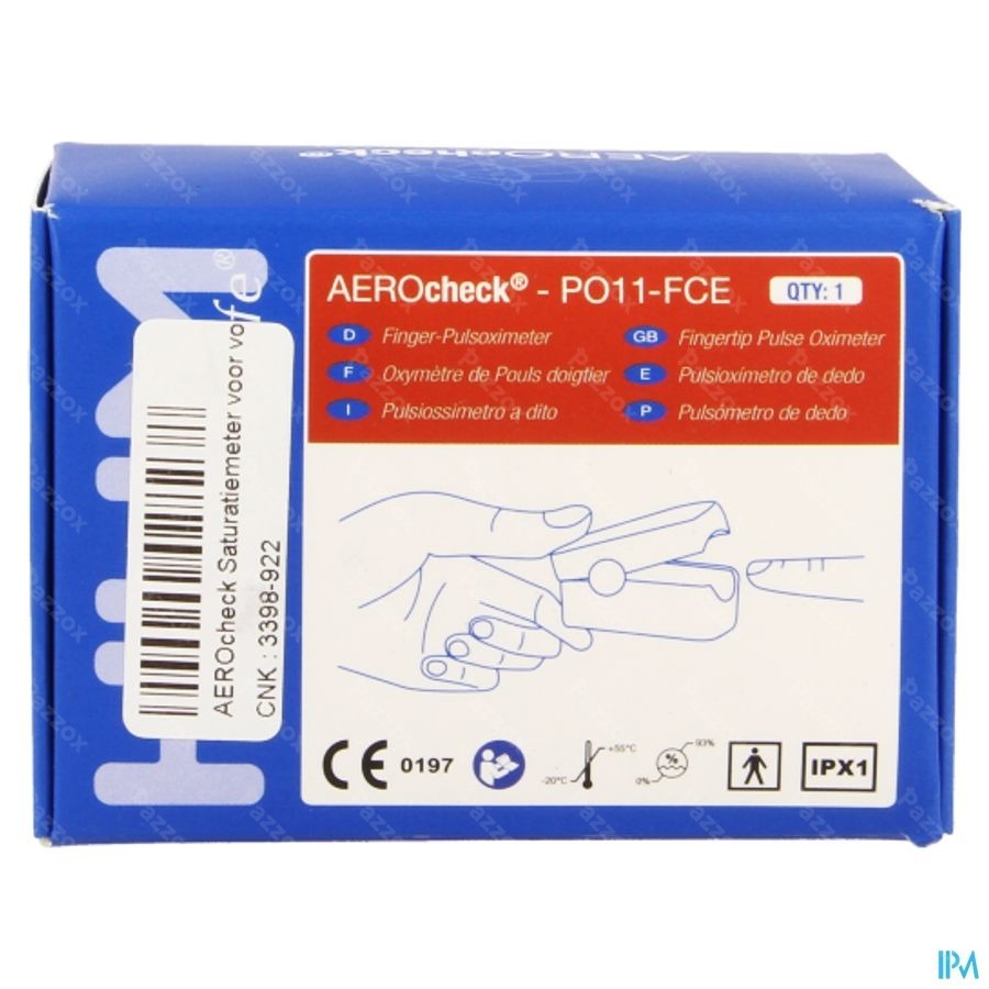 Aerocheck Pulsoximetre Adult Hp011-fce Henrotech