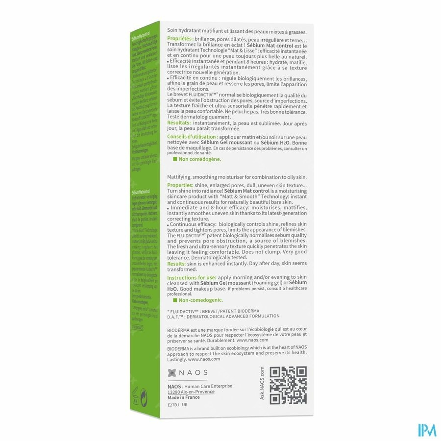 Bioderma Sebium Mat Control 40ml