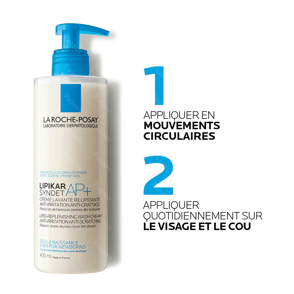La Roche-Posay Lipikar Syndet Ap+ Gel Lavant Peau Atopique 400ml