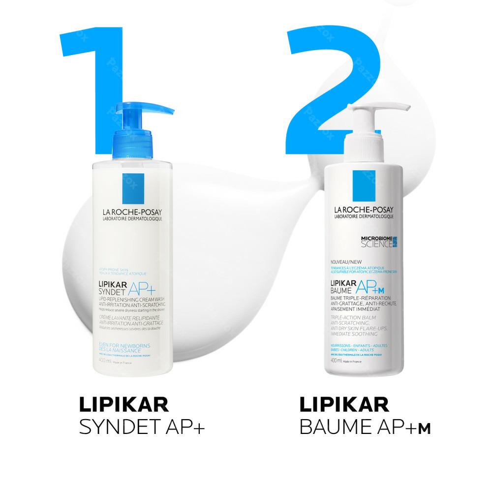 La Roche-Posay Lipikar Syndet Ap+ Gel Lavant Peau Atopique 400ml