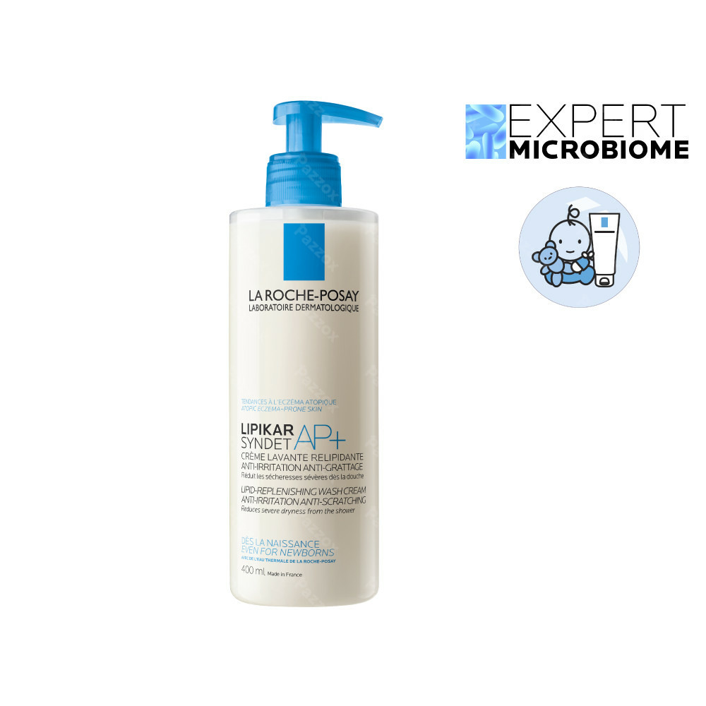 La Roche-Posay Lipikar Syndet Ap+ Gel Lavant Peau Atopique 400ml