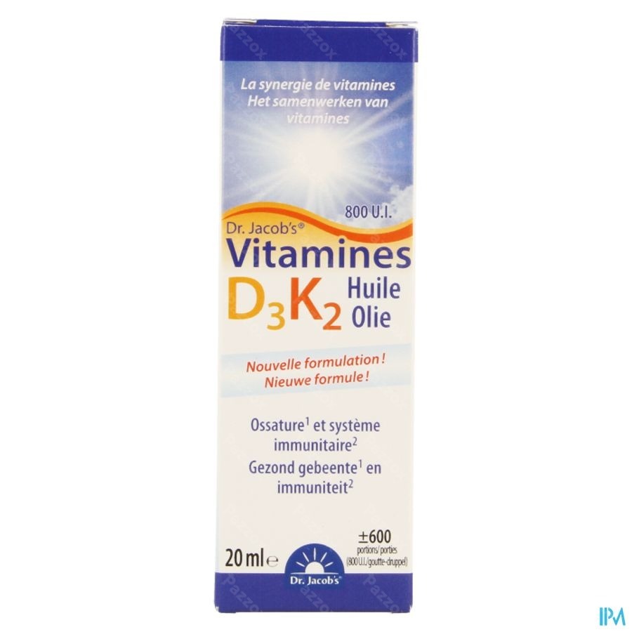 Vitamine D3 K2 Fl 20ml