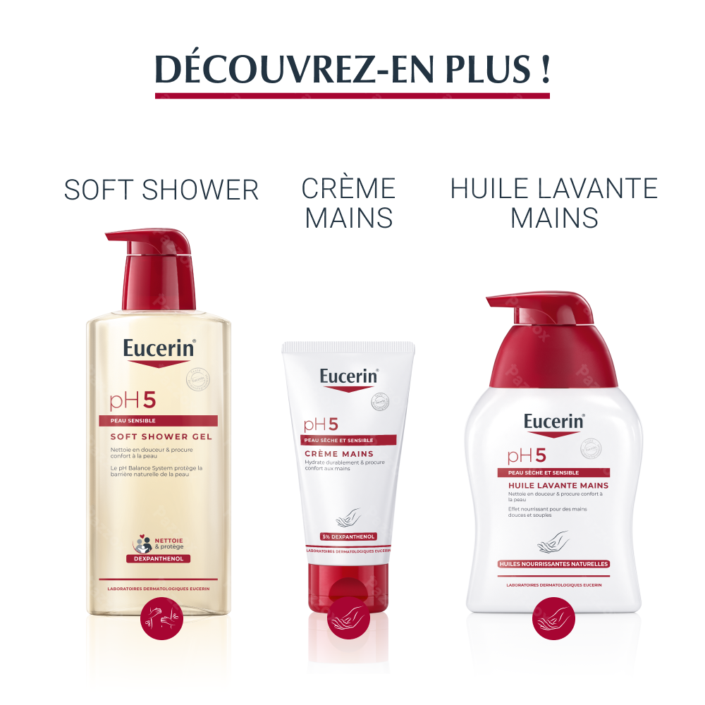 Eucerin pH5 Crème Corporelle Peau Sèche et Sensible Pot 450ml