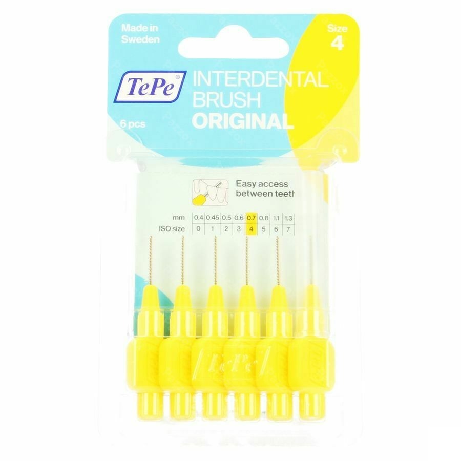 Tepe Interdental Brush 0,70mm Yellow 6