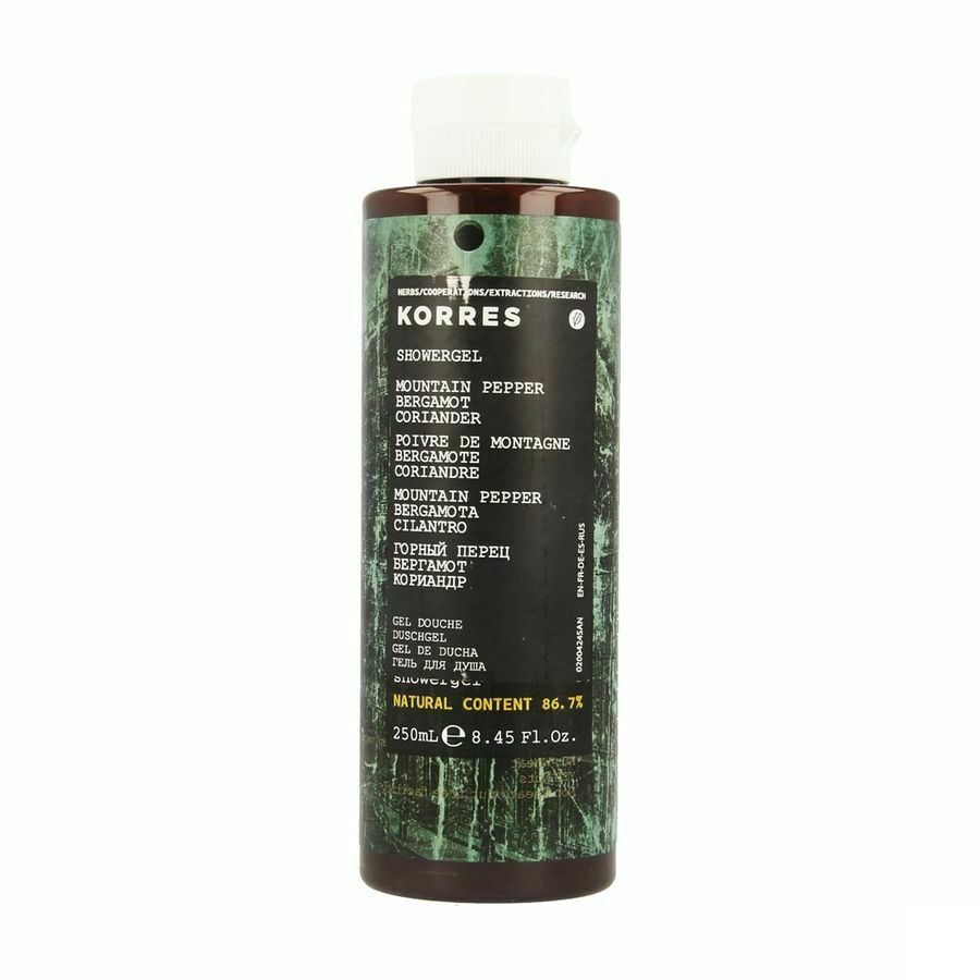 Korres Kb Gel Douche Mount. Pep. Berg.corian.250ml