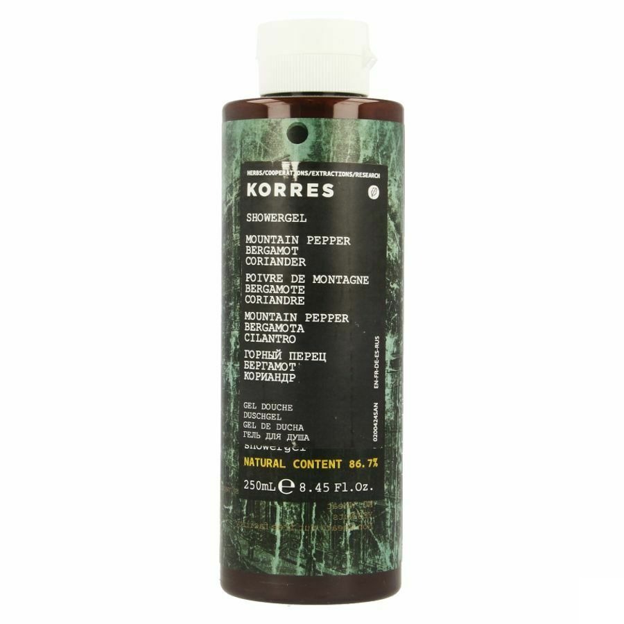Korres Kb Gel Douche Mount. Pep. Berg.corian.250ml