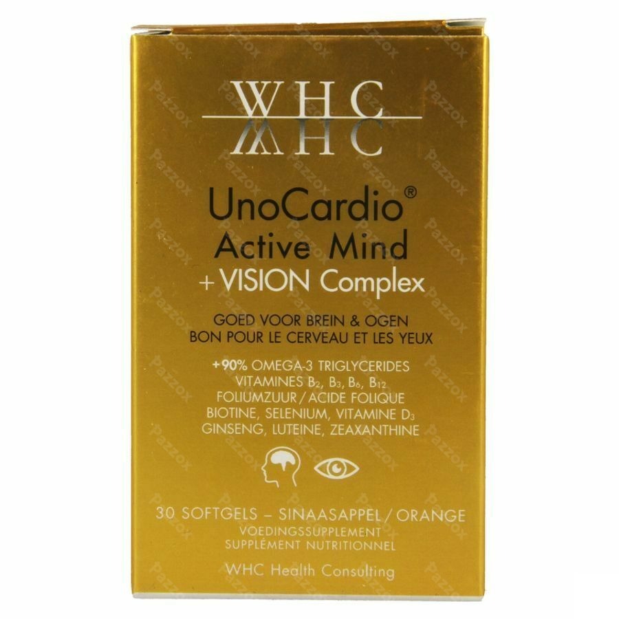 UnoCardio Active Mind + VISION Complex Softgels 30