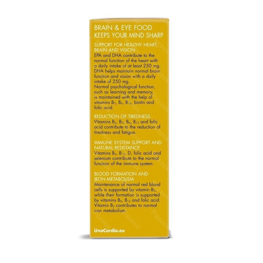 UnoCardio Active Mind + VISION Complex Softgels 30