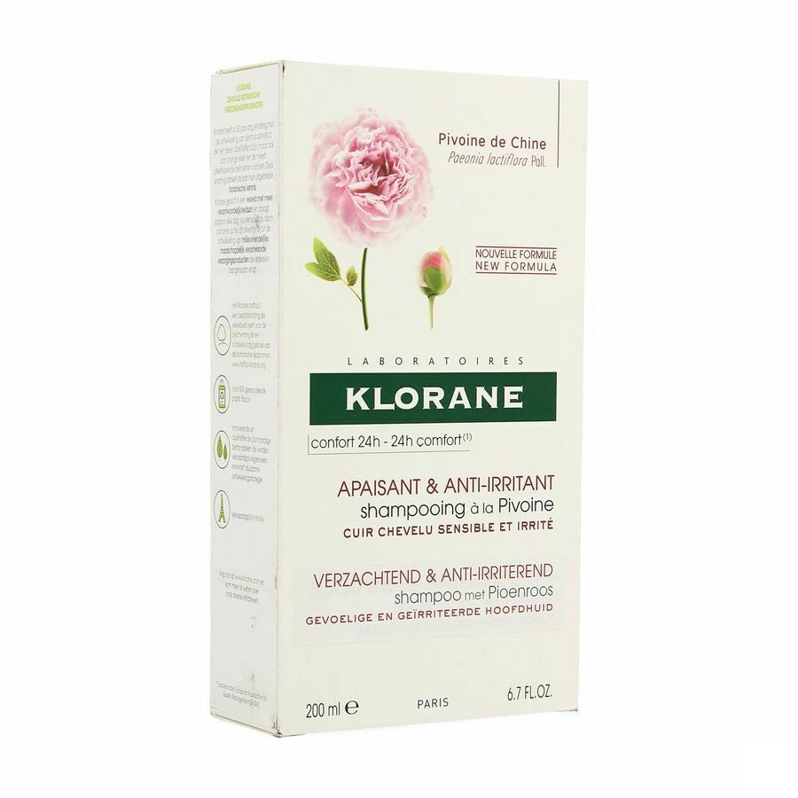 Klorane Shampooing &agrave; La Pivoine 200ml + Lait Hibiscus 75ml