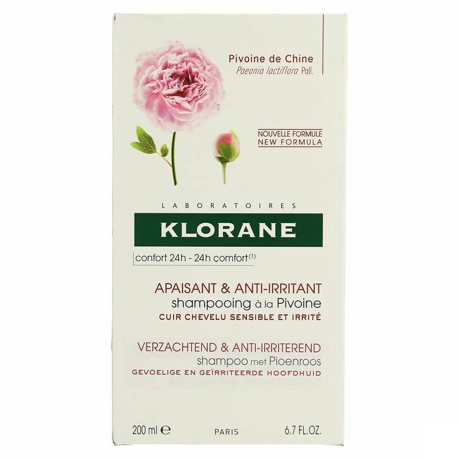 Klorane Shampooing &agrave; La Pivoine 200ml + Lait Hibiscus 75ml