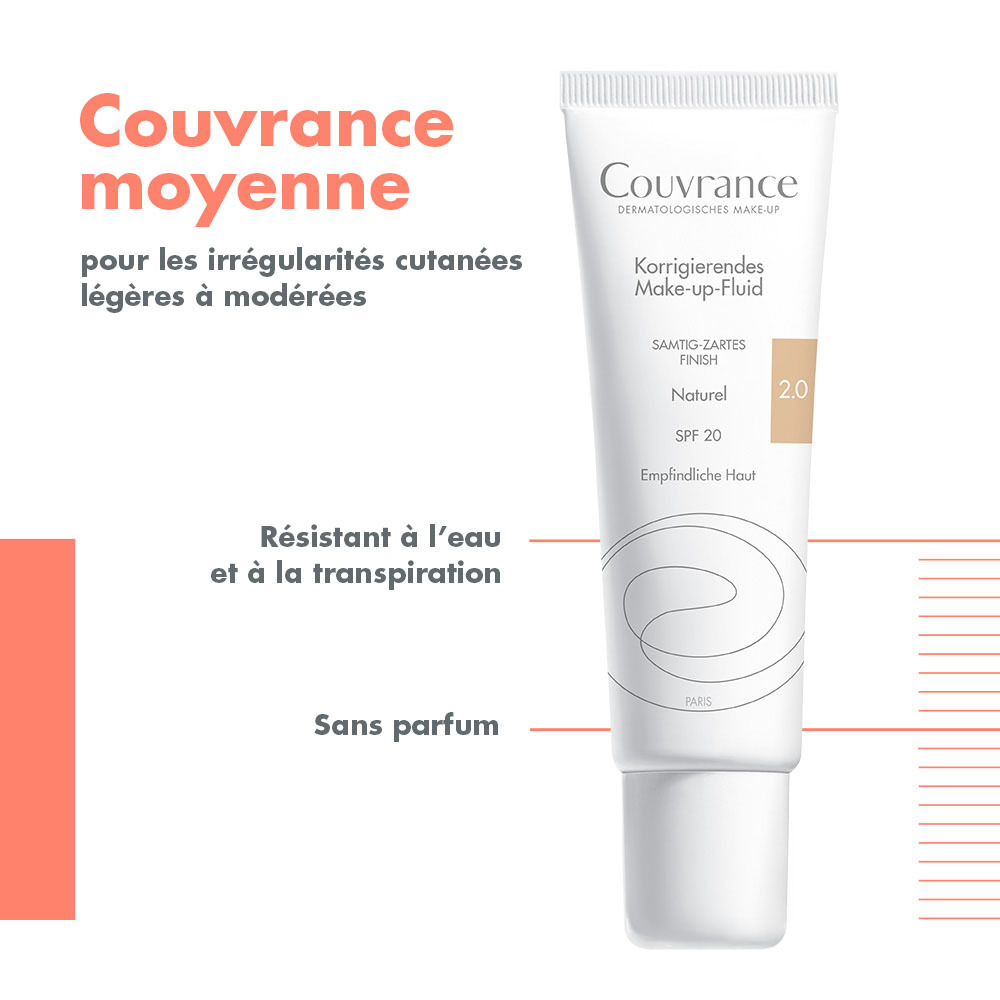 Avène Couvrance Fond de Teint Fluide 2 Naturel 30ml