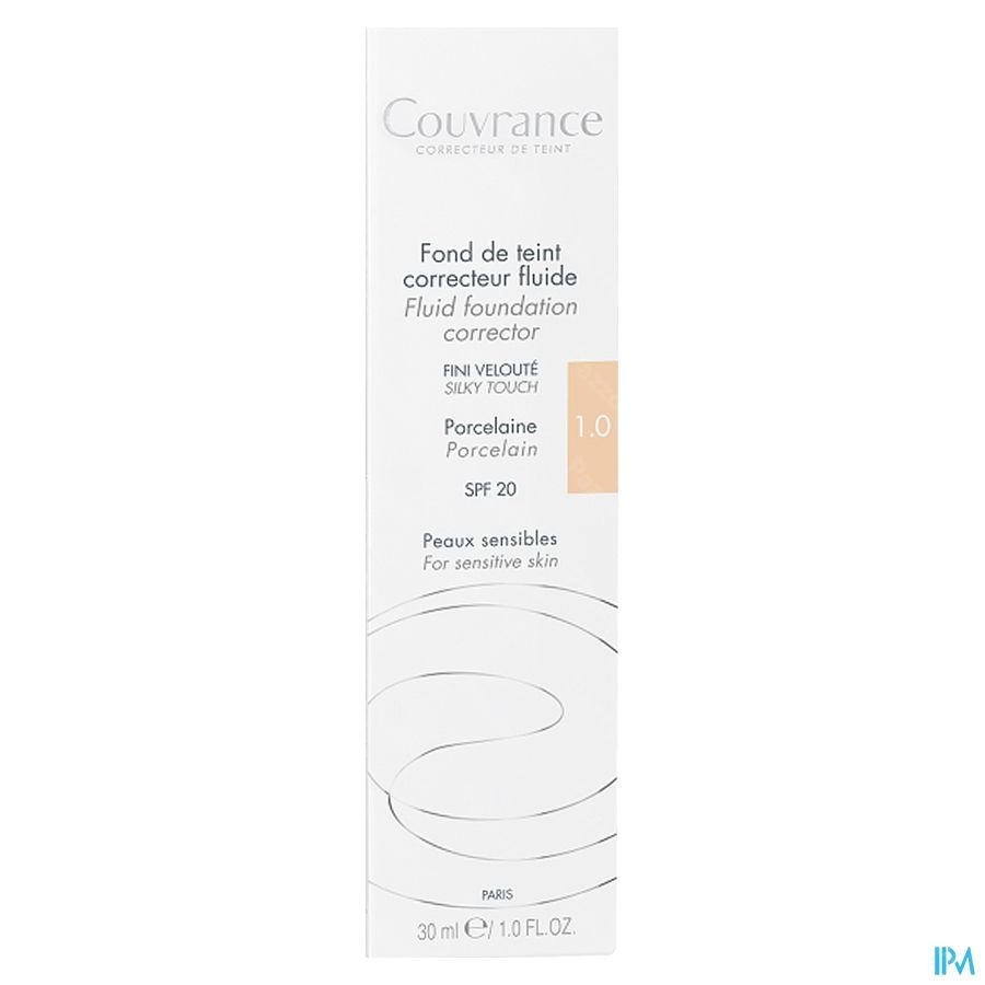 Avène Couvrance Fond de Teint Fluide 1 Porcelaine 30ml