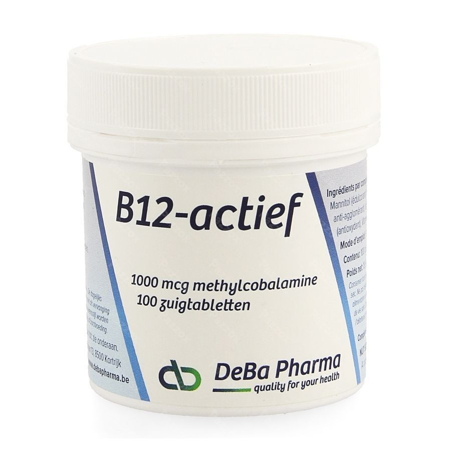DeBa Pharma Vitamine B12-actief 1000mcg 100 pastilles