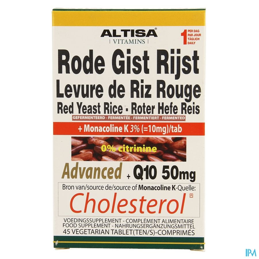Altisa Levure Riz Rge Adv.complx+q10 Natur Tabl 45