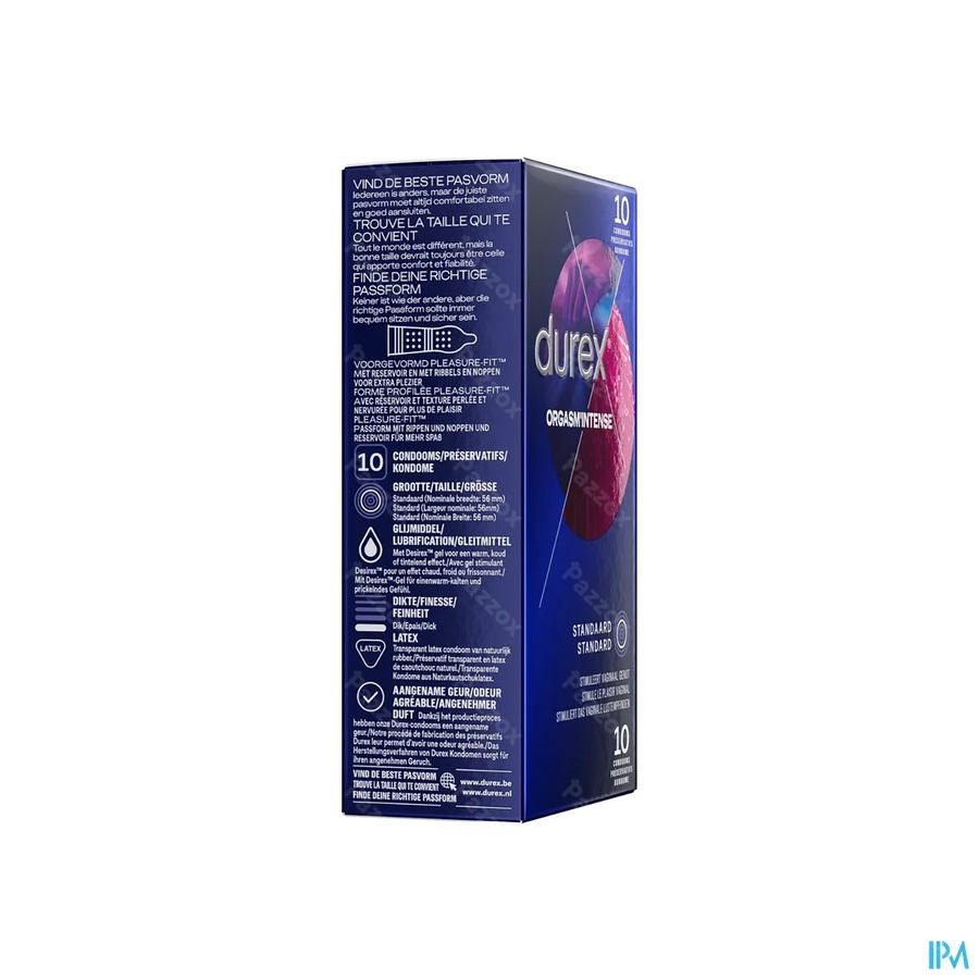 Durex Orgasm Intense Preservatifs 10