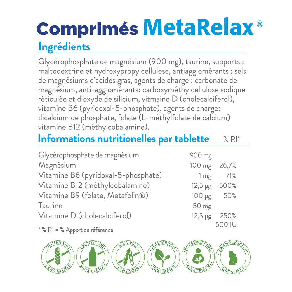 MetaRelax 180 Comprimes Metagenics