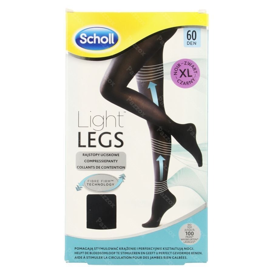 Scholl Light Legs 60d Extra Large Black