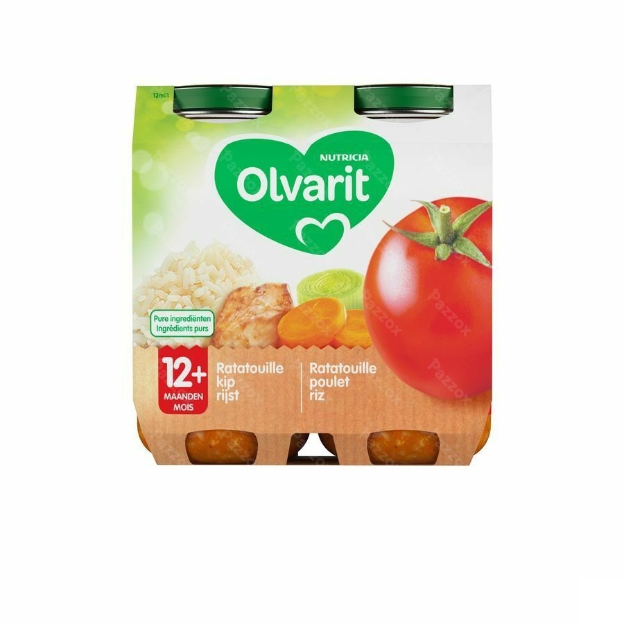 Olvarit Ratatouille Poulet Riz 2x250g 12m01