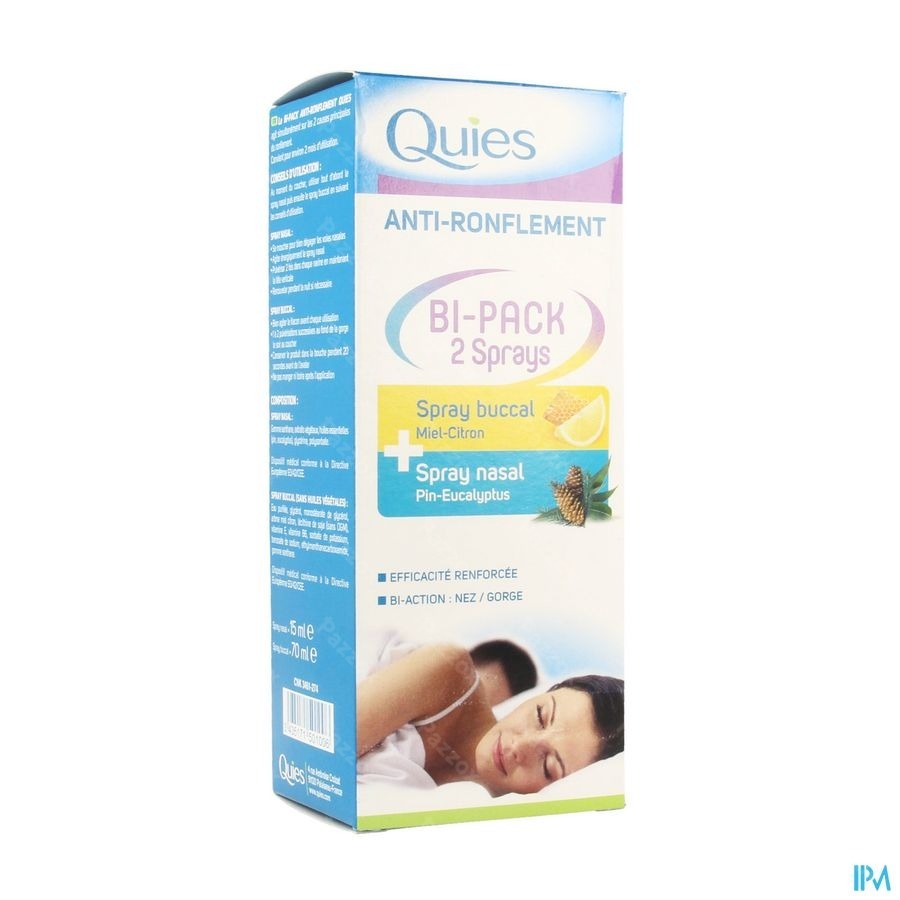 Quies A/ronflem.bipack Spray Nasal 15ml+buccal70ml