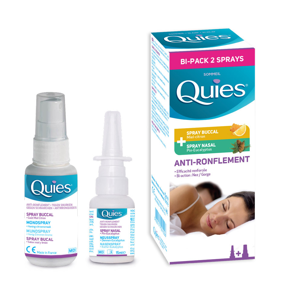Quies A/ronflem.bipack Spray Nasal 15ml+buccal70ml