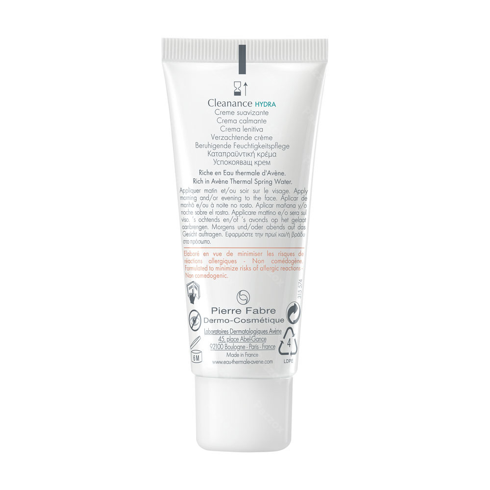Avène Cleanance Hydra Crème Apaisante 40ml