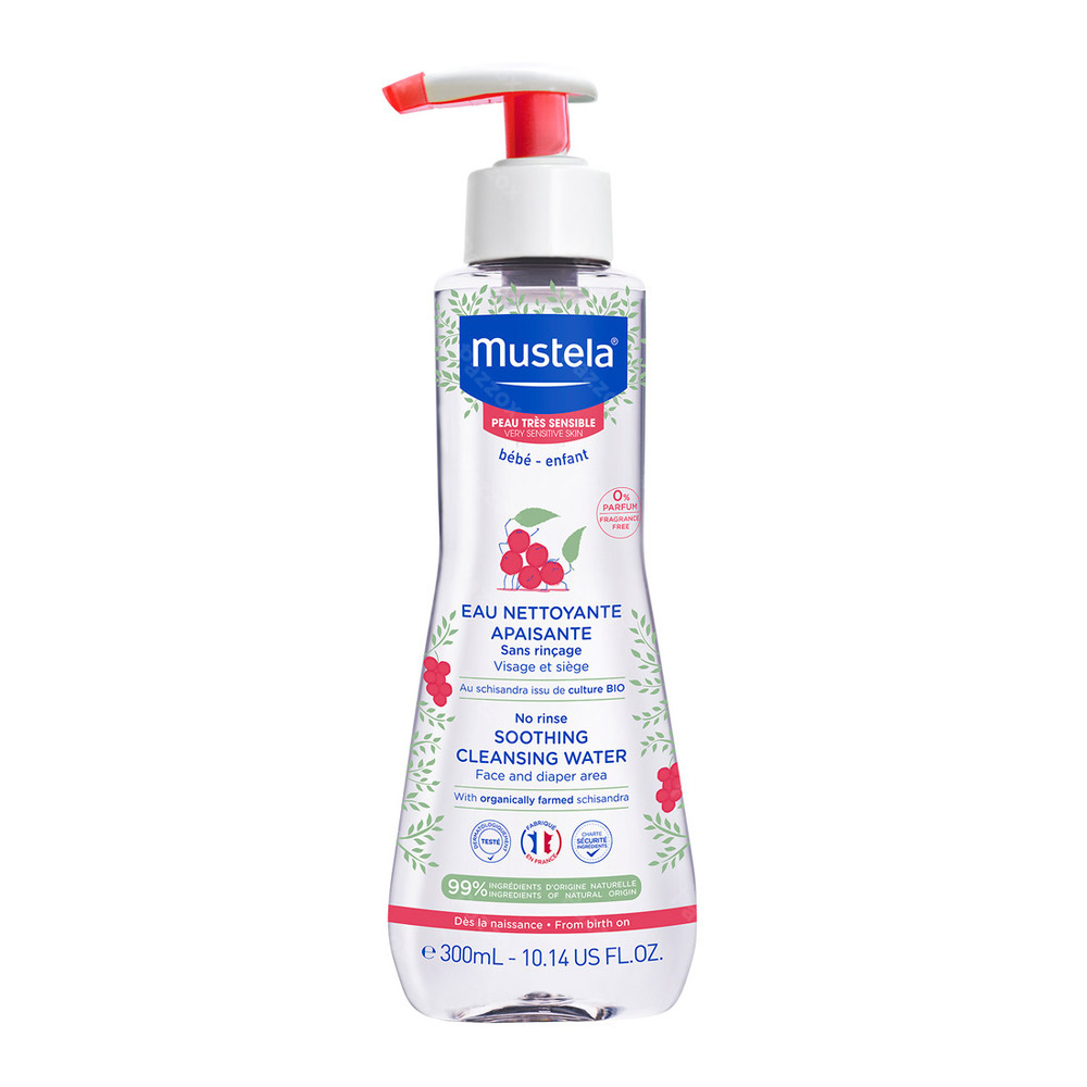 Mustela Eau Nettoyante S/rincage Apais. 300ml