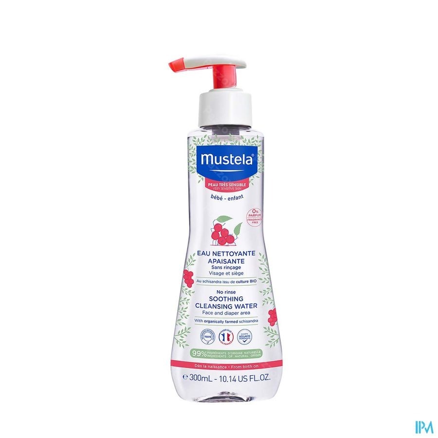 Mustela Eau Nettoyante S/rincage Apais. 300ml