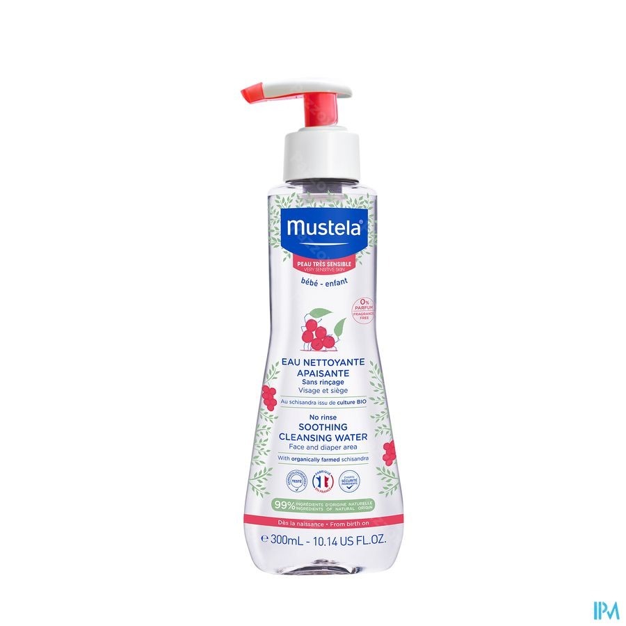 Mustela Eau Nettoyante S/rincage Apais. 300ml