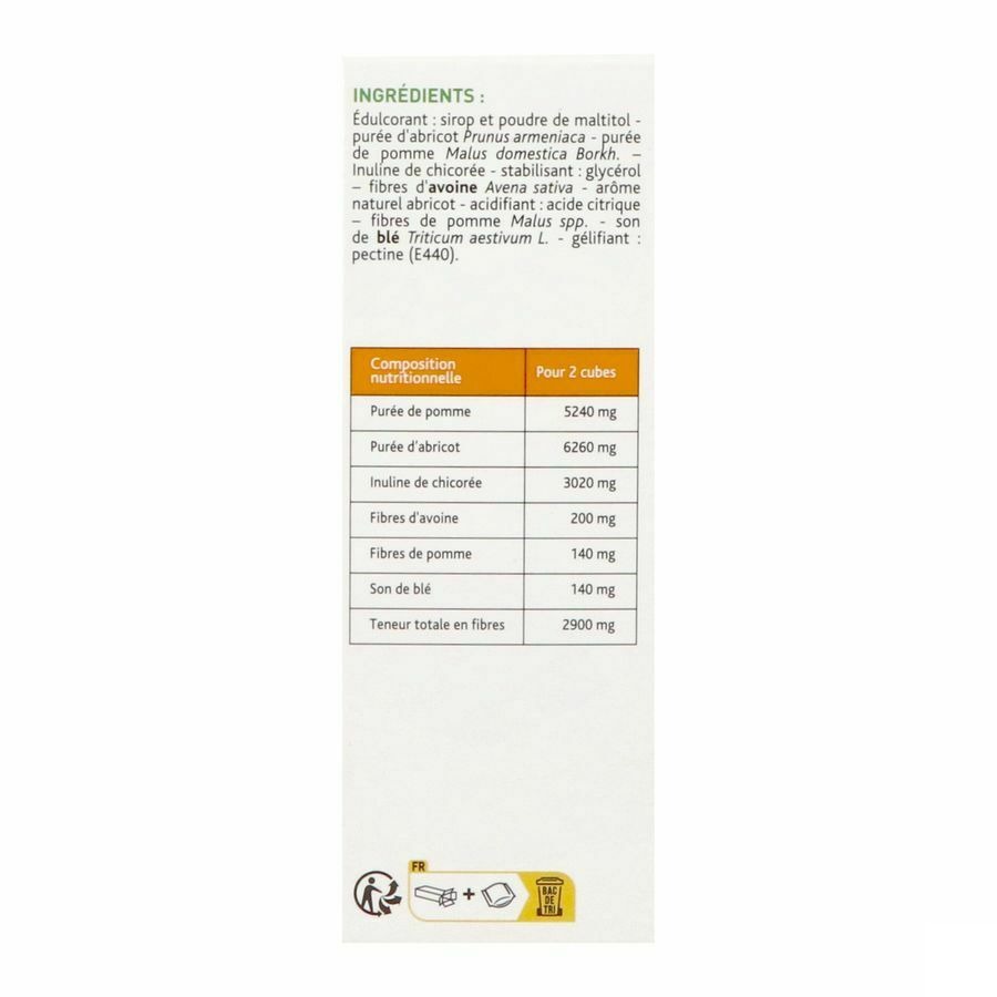 Laxeov Pomme-abricot Cubes 10xx10g