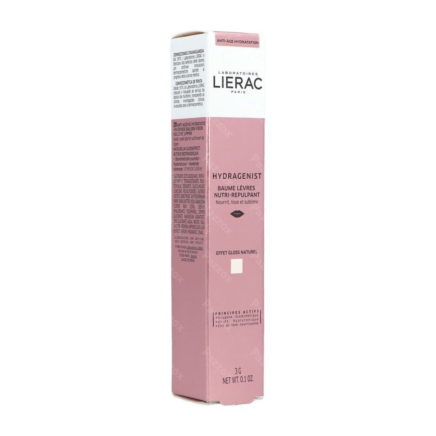 Lierac Hydragenist Baume Levres Incolore Stick 3g