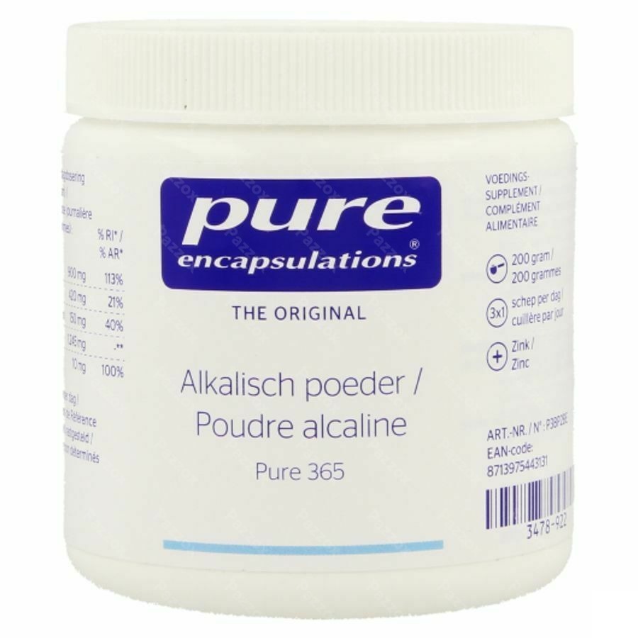 Pure Encapsulations Poudre Alcaline 200g