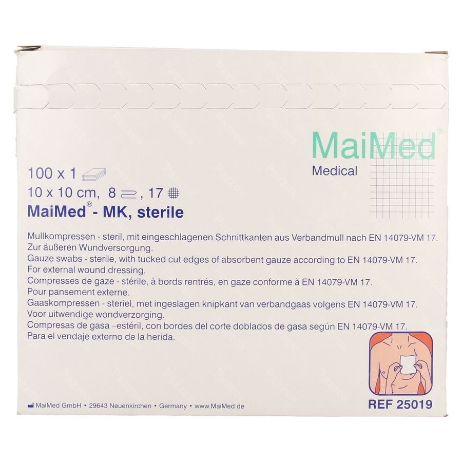 Maimed 10x10cm Compresse Sterile 100