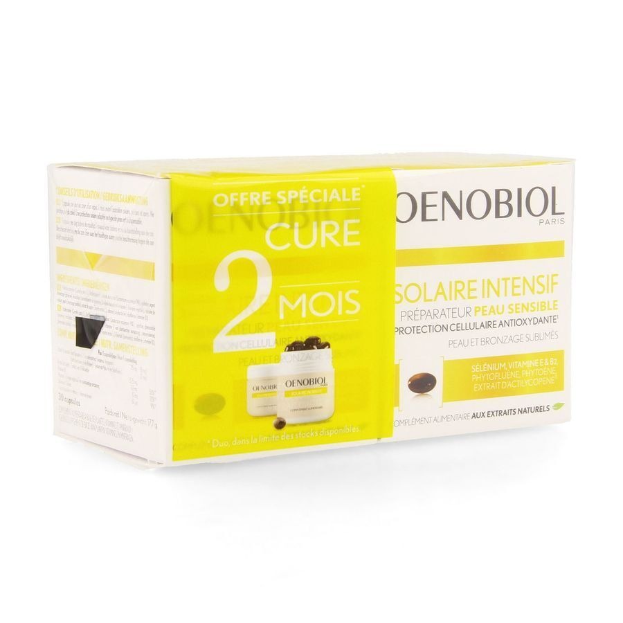 Oenobiol Solaire Intensif Cure Peau Claire 2x30 Caps