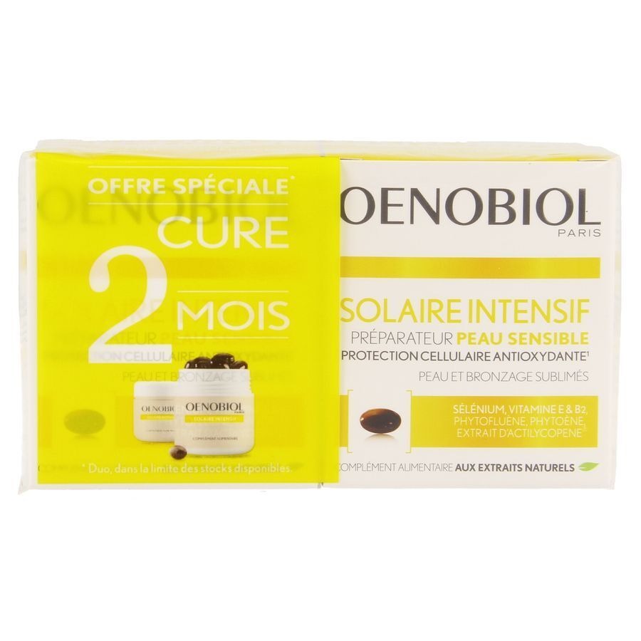 Oenobiol Solaire Intensif Cure Peau Claire 2x30 Caps
