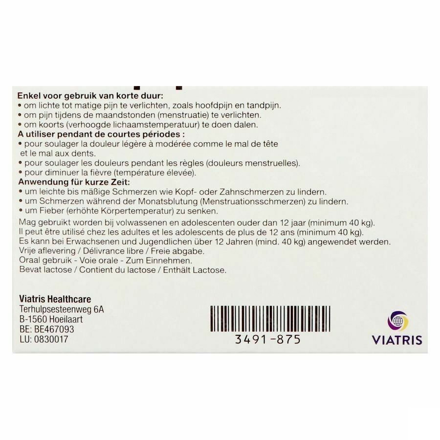 Brufen 400mg 20 Comprimés