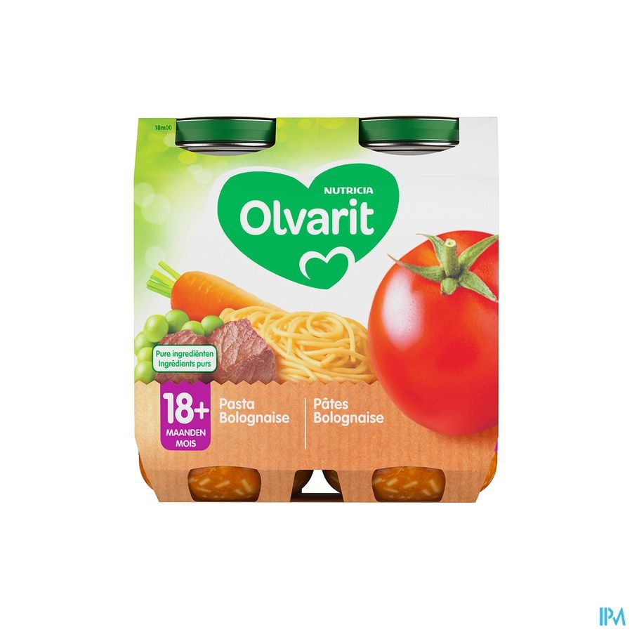 Olvarit Pates Bolognaise 18 Mois 2x250g 