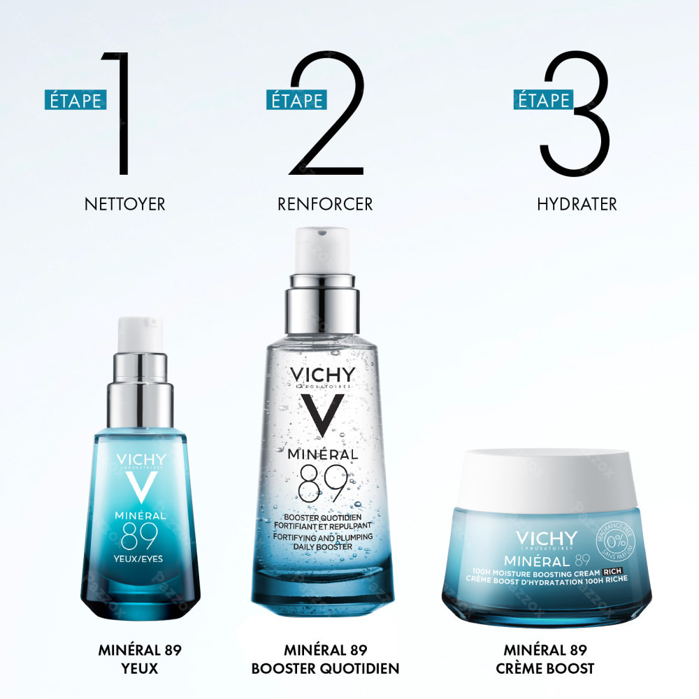 Vichy Minéral 89 Booster Sérum Quotidien Renforçant - Hydratation et Eclat 50ml