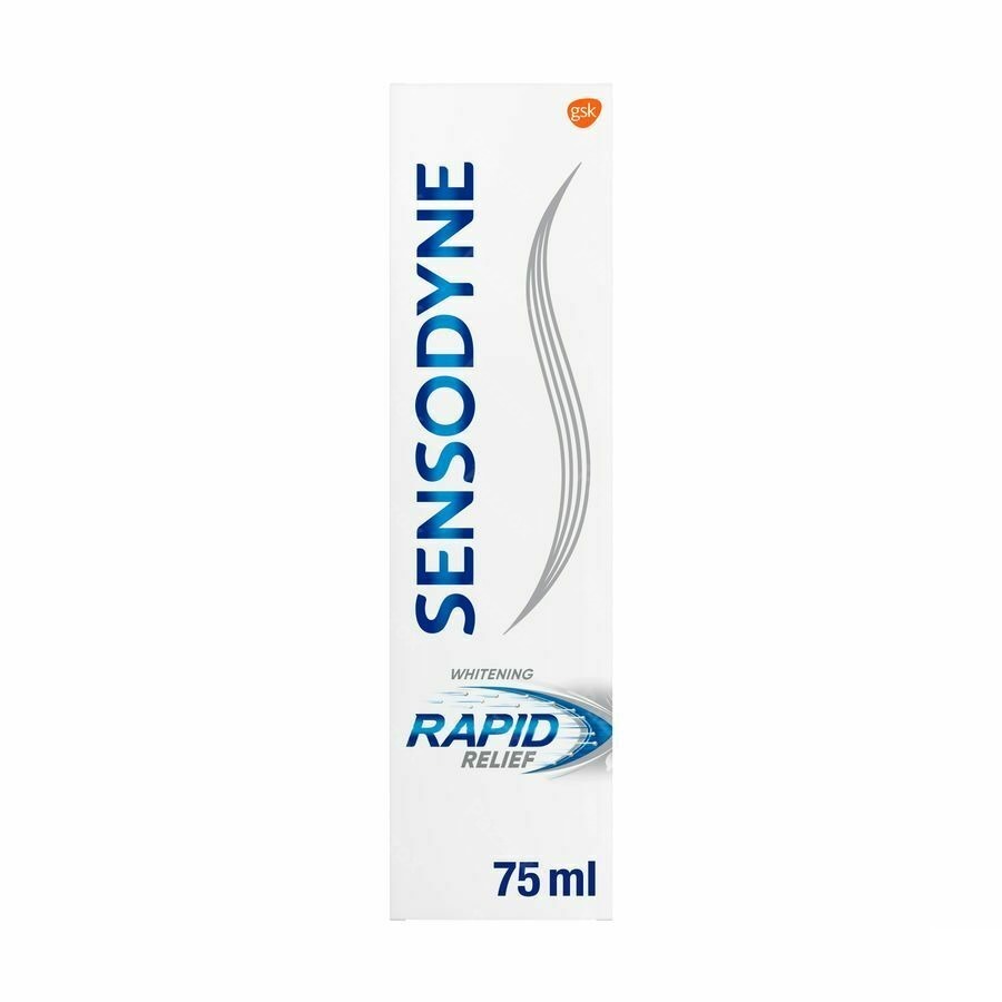 Sensodyne Rapid Relief Whitening Dentifrice 75ml
