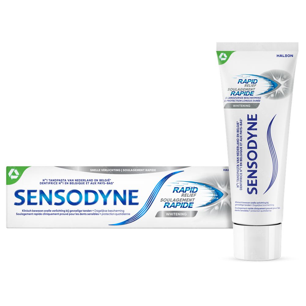 Sensodyne Rapid Relief Whitening Dentifrice 75ml