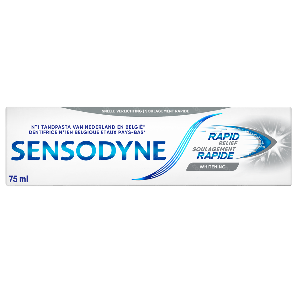 Sensodyne Rapid Relief Whitening Dentifrice 75ml