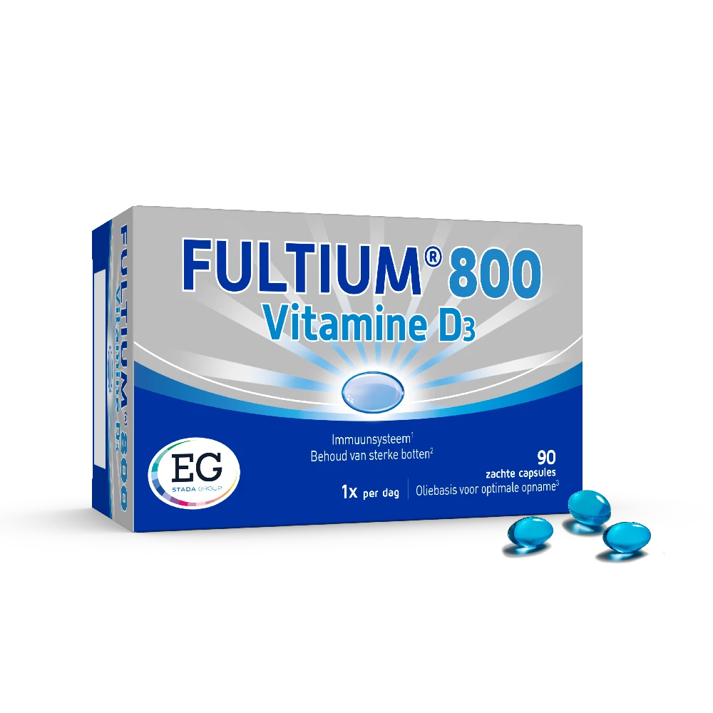 Fultium-D3 800 IU Vitamine D 90 Gélules Molles