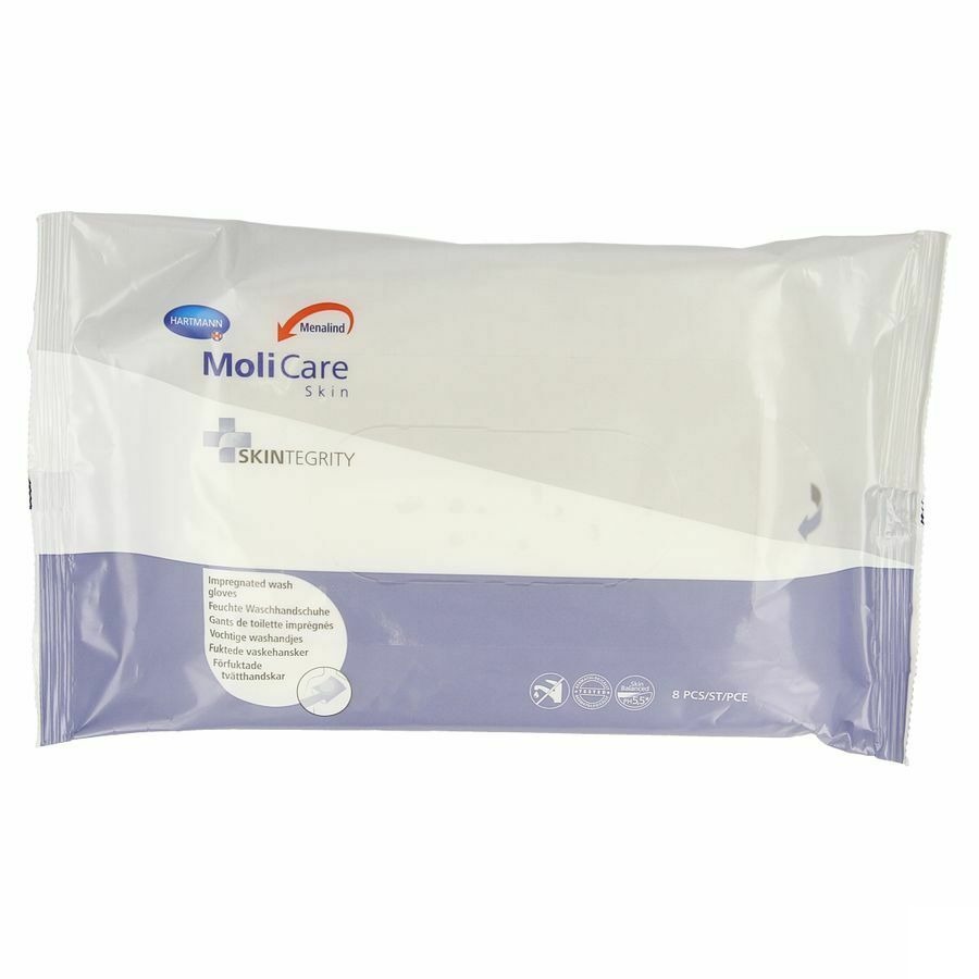 Molicare Skin Gants Toilette 8 P/s