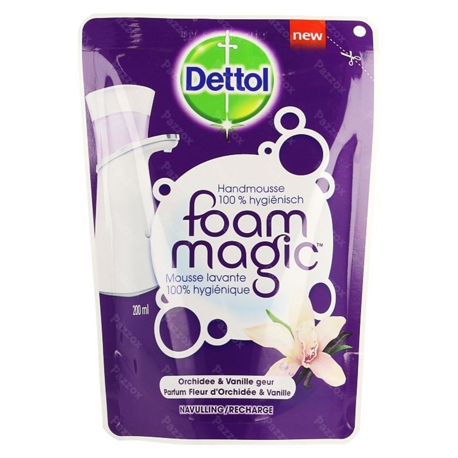 Dettol Foam Magic Fl Orchid/vanille Refill 200ml