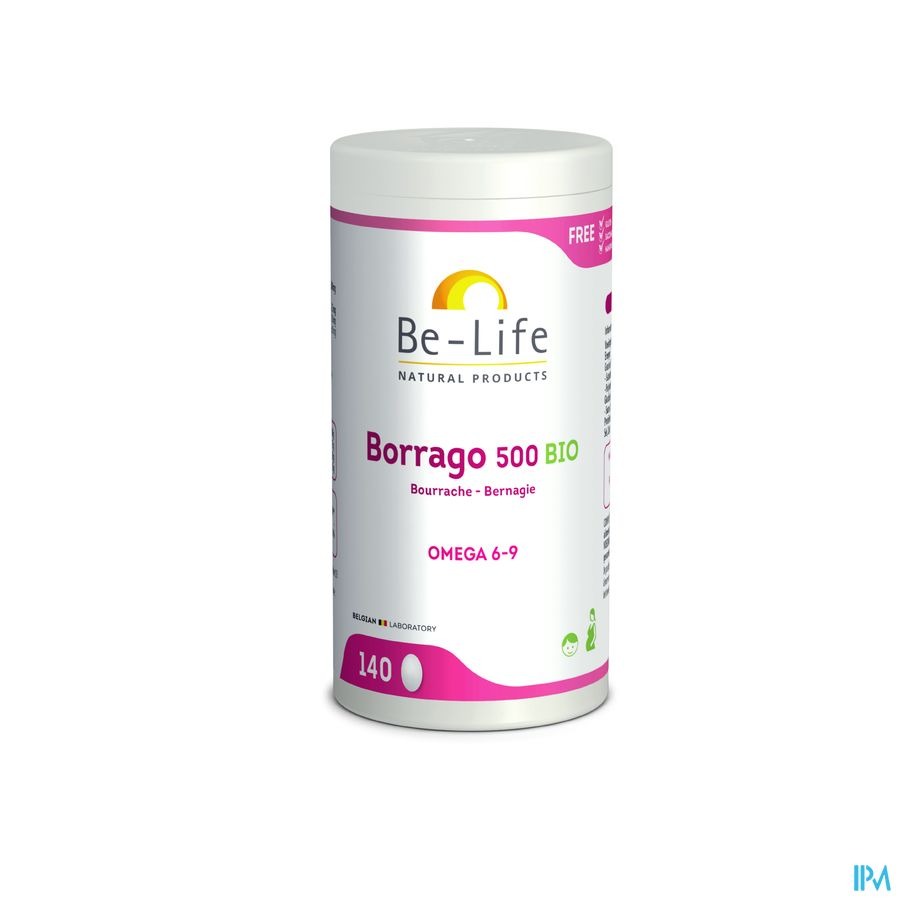 Be-Life Borrago Bio 500 140 Capsules