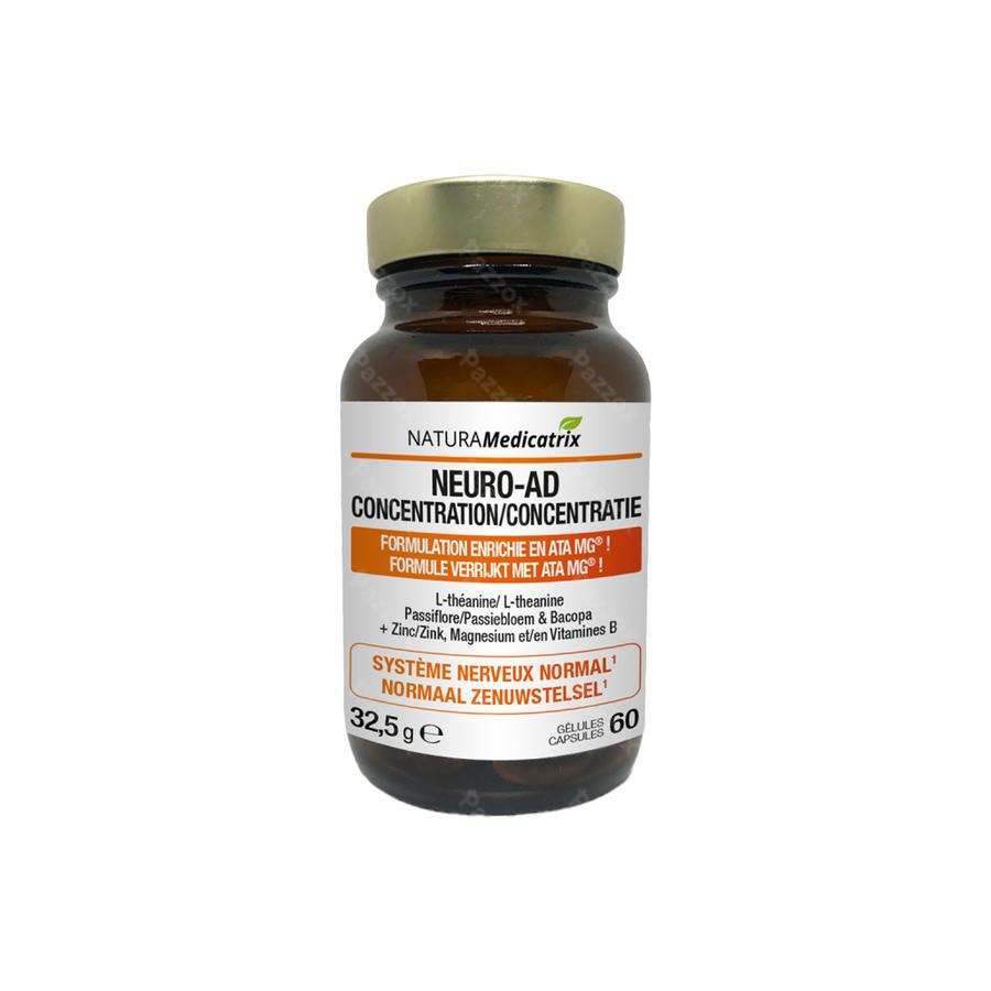 Neuro-ad Concentration Pot Caps 60