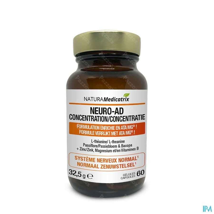 Neuro-ad Concentration Pot Caps 60